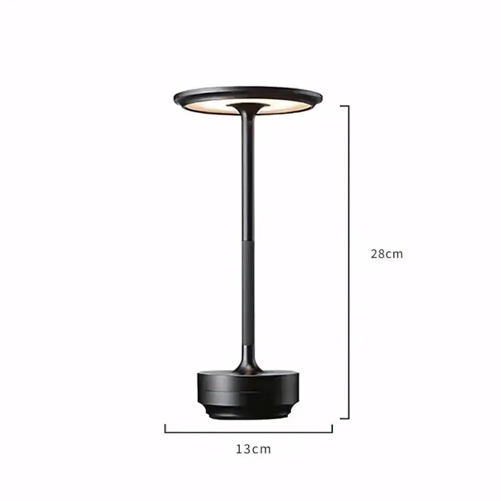 Luminaria de Mesa Touch Moderna Minimalista Metal Lumi