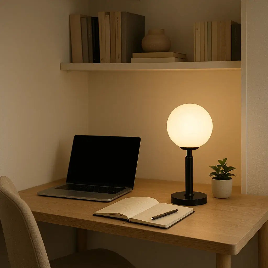Luminária de Mesa de Vidro Bola Radiant