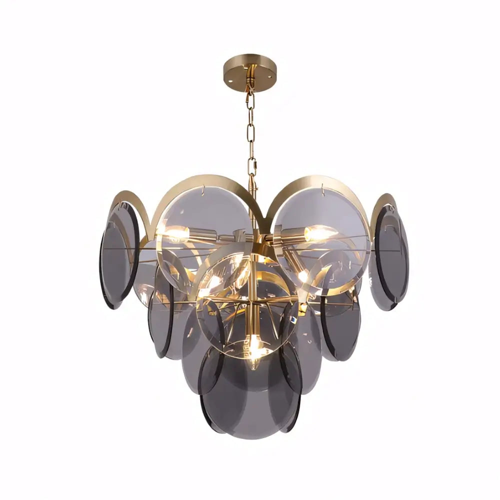 Lustre Luminaria Pendente Vidro Moderno Minimalista Radiant Preto