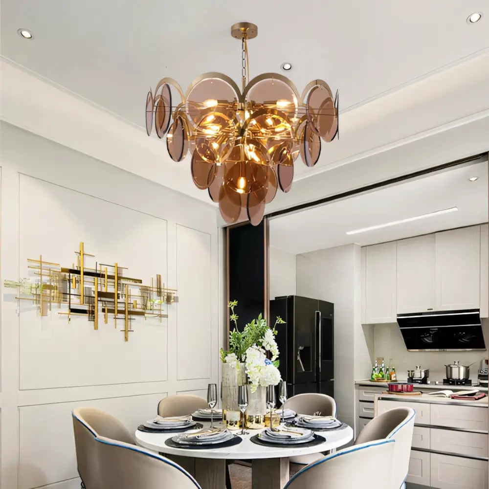 Lustre Luminaria Pendente Vidro Moderno Minimalista Radiant