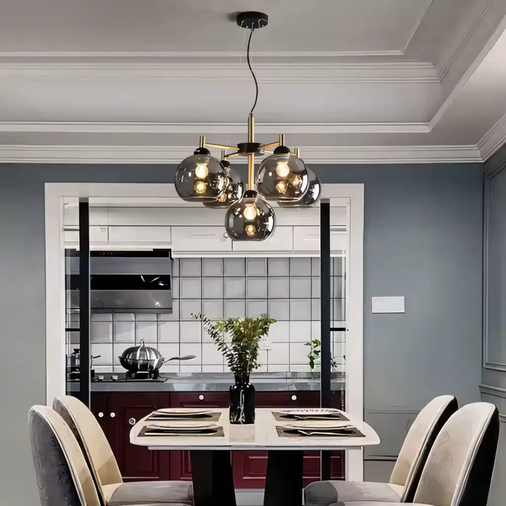 Lustre Luminaria Pendente Vidro Vintage Moderno Radiant