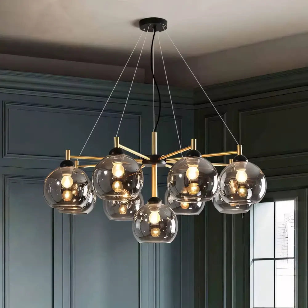 Lustre Luminaria Pendente Vidro Vintage Moderno Radiant