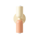 Arandela de Parede Dupla Macaron Fairy Rosa em fundo branco
