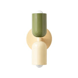 Arandela de Parede Dupla Macaron Fairy Verde em fundo branco