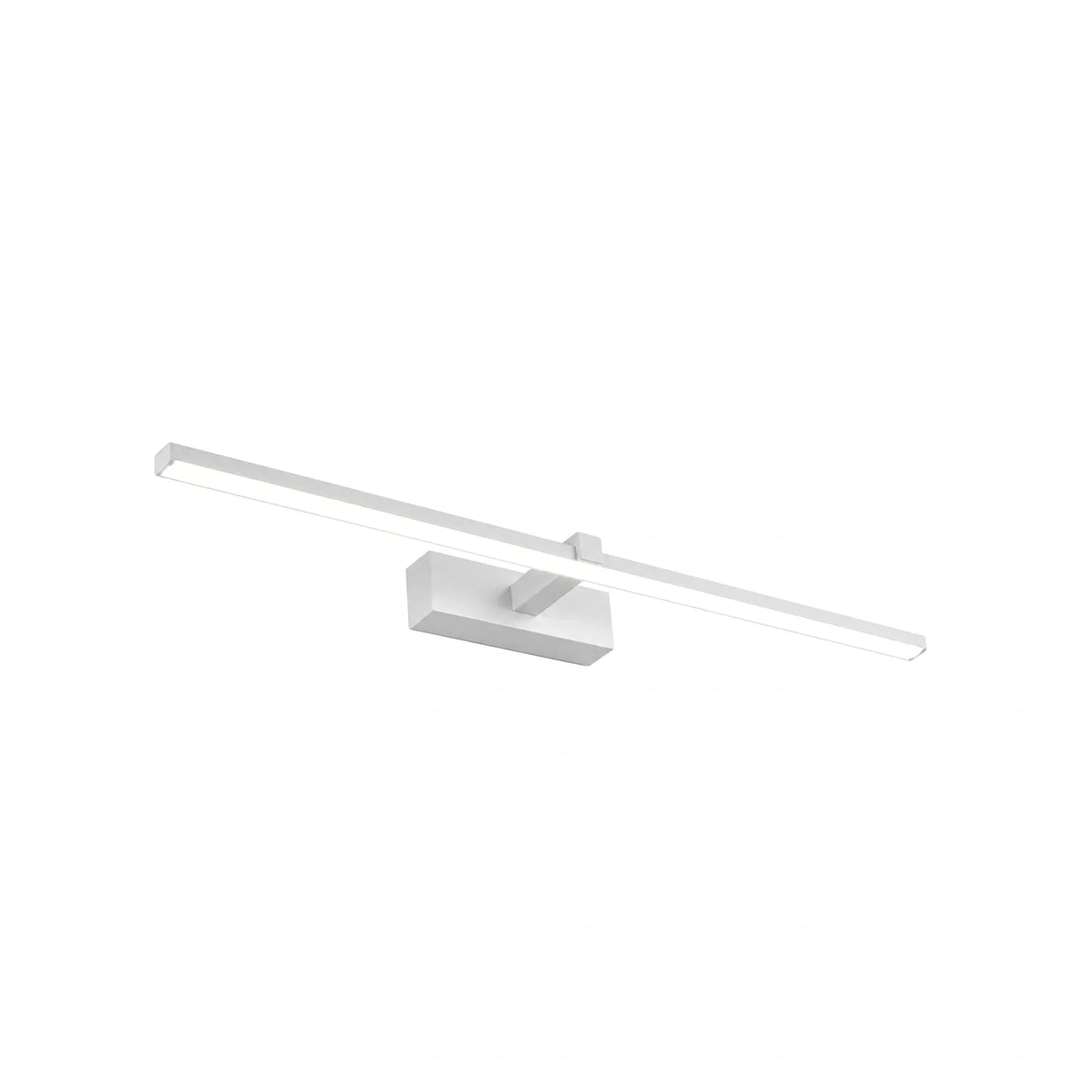 Arandela de Parede Linear com LED para Banheiro Branca 60 cm em fundo branco
