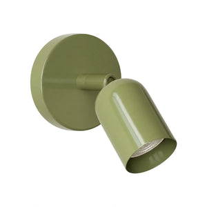 Arandela de Parede Macaron Aurora Verde em fundo branco