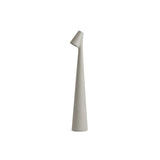 Luminária de Mesa Sem Fio Recarregável Portátil Africa Cinza em fundo branco