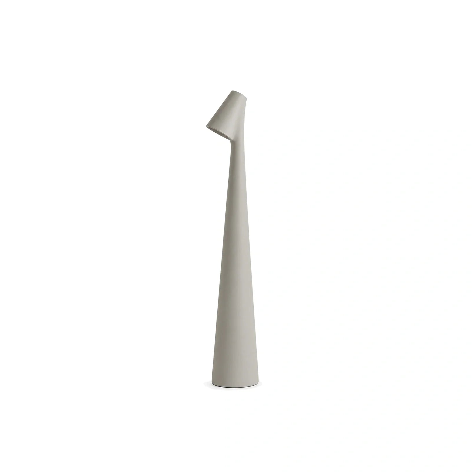 Luminária de Mesa Sem Fio Recarregável Portátil Africa Cinza em fundo branco