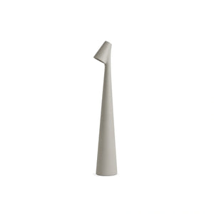 Luminária de Mesa Sem Fio Recarregável Portátil Africa Cinza em fundo branco