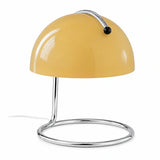 Luminária de Mesa Abajur de Vidro Metal Moderna Radiant amarelo com fundo branco