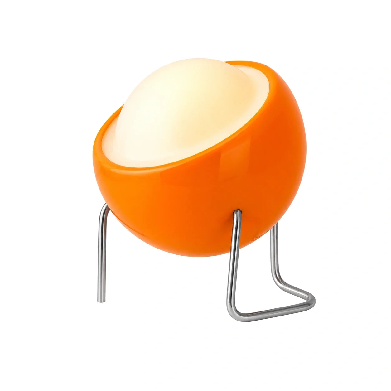 Luminária de Mesa Retrô Moderna Vidro Bauhaus em fundo branco