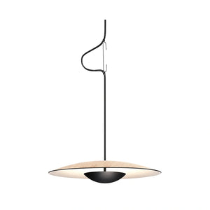 Lustre Pendente Dinamarquês Minimalista Madeira em fundo branco