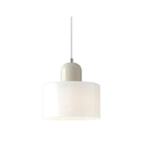 Lustre Pendente Escandinavo em Vidro Soprado Nordic Branco em fundo branco