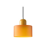 Lustre Pendente Escandinavo em Vidro Soprado Nordic Laranja em fundo branco